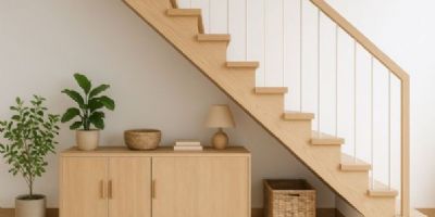 樓梯下方空間這樣利用！打造收納、工作與展示一體的實用設計